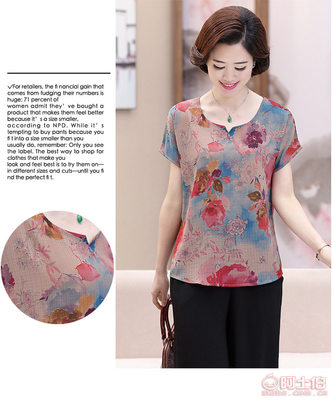 【2018新款媽媽裝短袖套裝中年女裝夏裝中老年夏季兩件套廠家直銷5662fh】桐鄉(xiāng)市濮院心悅玖玖服裝網(wǎng)店 - 產(chǎn)品庫(kù)